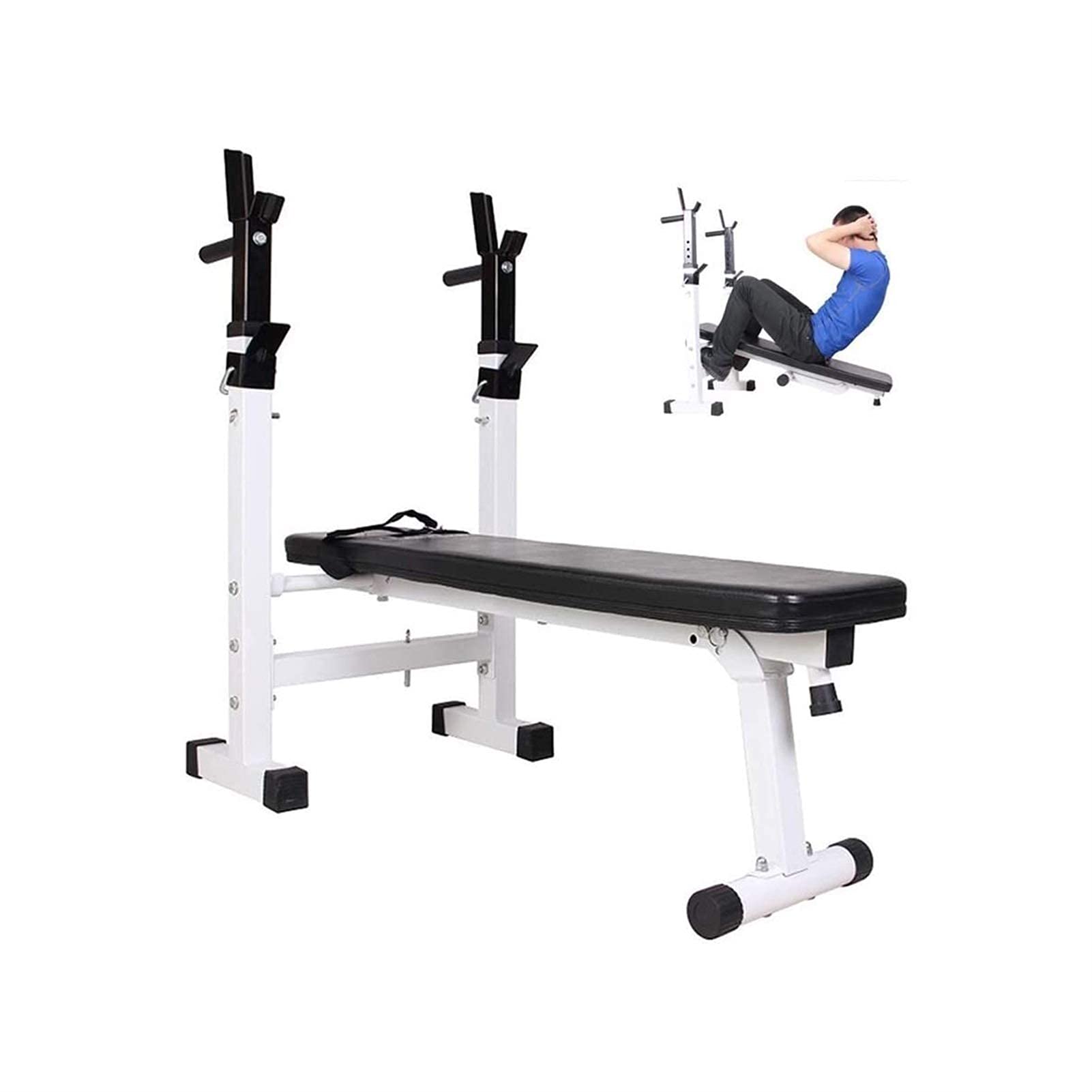 Ławka do ćwiczeń, ławka do hantli, trening siłowy, ławka do ćwiczeń, regulowane ławki fitness, składany stojak do przysiadów, wielofunkcyjny