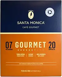 Cápsulas de Café Gourmet Santa Mônica - compatíveis com Nespresso (20 unid)