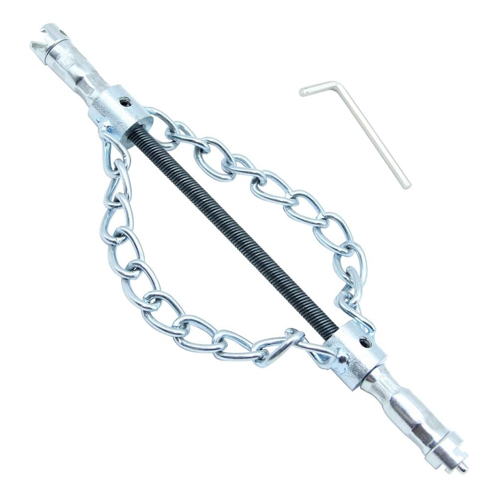 Xnuiasqe Light Flex‑Shaft Sewer Descaling Chain,Push-Type Rotary Cable For Pvc Pipes, Toilets & Boilers,Compatible With 16Mm Spring