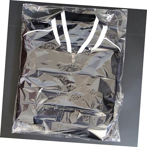 Self-sealing Packing Bags 100pcs Garment Bags Plastic for Clothes Shoes and Hair Accessories Storage White 35x45cm4