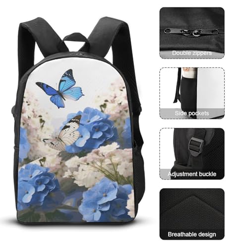 Sac à dos 3 pièces fleuri pour pique-nique décontracté - 3