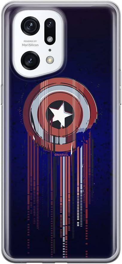 ERT GROUP Mobile Phone case for Oppo FIND X5 PRO Original and Officially Licensed Marvel Pattern Captain America 004 optimally adapted to The Shape of The Mobile Phone, case Made of TPU
