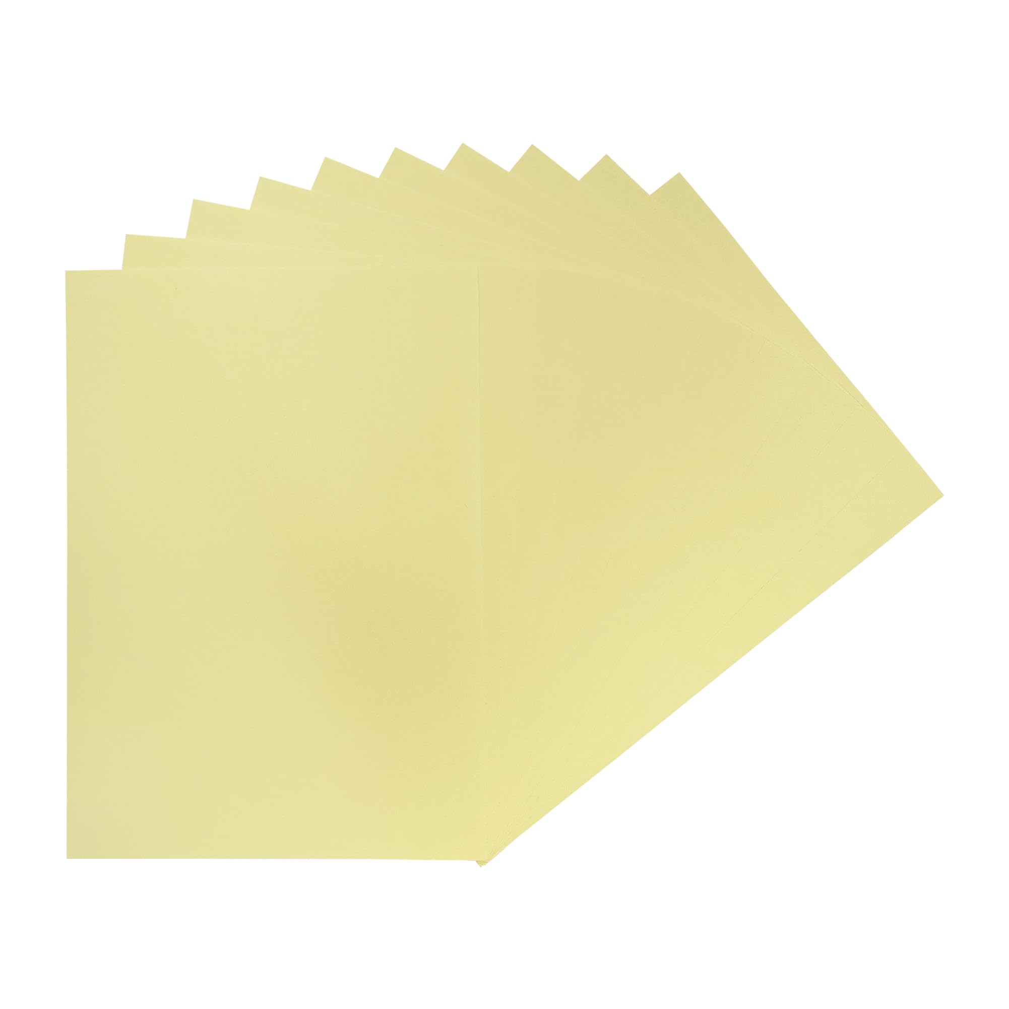 Janrax Pastel Yellow Pack Of 50 A4 Coloured Card 160Gsm Sheets