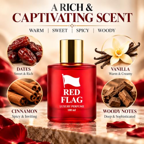 Foxteel RED FLAG Luxury Perfume for Men & Women, 100 ml, Premium Red - Image 4