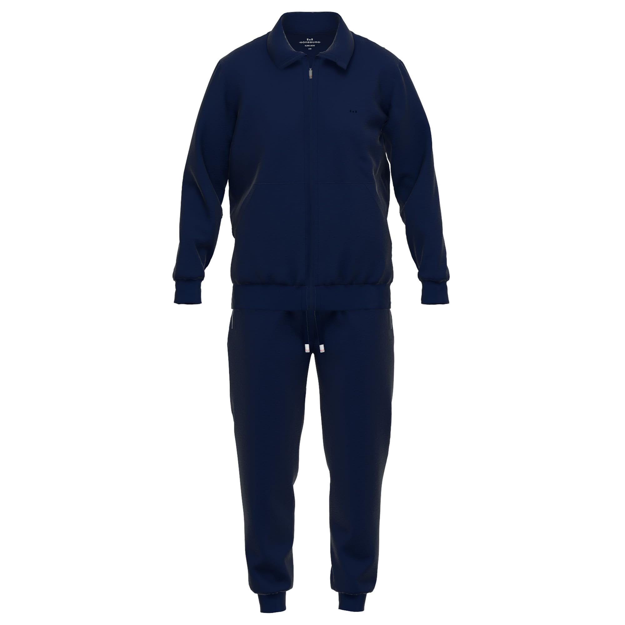 Götzburg Herren Hausanzug, 2-tlg. Set - Sweat, Jacke und Hose, Baumwollmischung