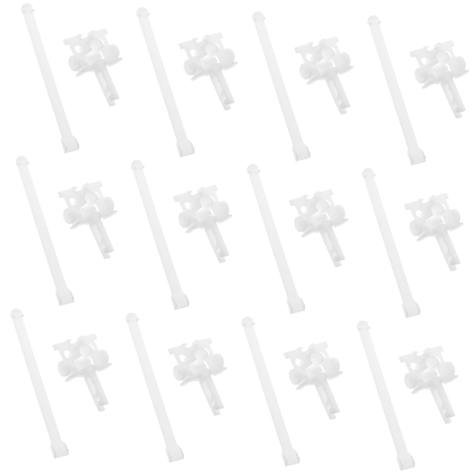 12Sets Vertical Blind Repair Carrier Kit Replacement Parts for Vertical Blinds Easy Installation with Rollers Connectors for Window