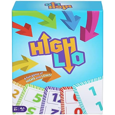 Point Games High-Lo Card Games for Families, Adults & Kids, Family Game Night Fun of Highs & Lows for All Ages, Durable Playing Cards, 2-8 Players Cover