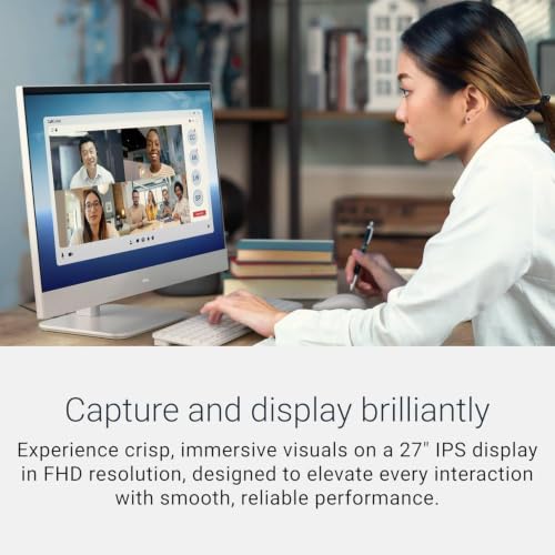 Image of Dell All-in-One 27 inch Desktop Computer, Intel Ultra 7 355 - Copilot+ PC, 27-inch FHD IPS Display Touchscreen, 32GB DDR5 RAM 5600MT /s, 1TB SSD, Windows 11 Pro BT6, Wi-Fi 7 Keyboard & Mouse