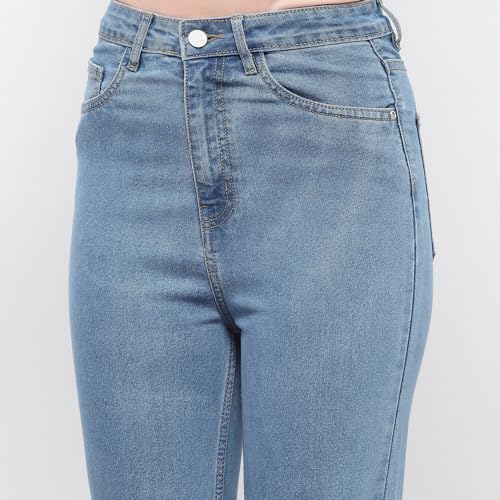 Image of Madame Solid Wide Leg Jeans
