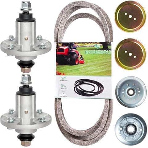 Deck Rebuild Kit for John De ere 42" 102 105 115 125 D100 D105 D110 D120 D130 LA100 LA105, GY21098 Spindle(2p)/GX20072 Be lt(1p)/GY20110 Idler(1p)/GY20067 Idler(1p)/GX20367 Idler(2p) Cover