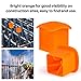 Sukh Rebar Caps - 60Pcs Orange Mushroom Safety Cover for T-Posts, Building Construction Protection Stakes - Plastic End Caps Fit #3-#7 Stake Sizes