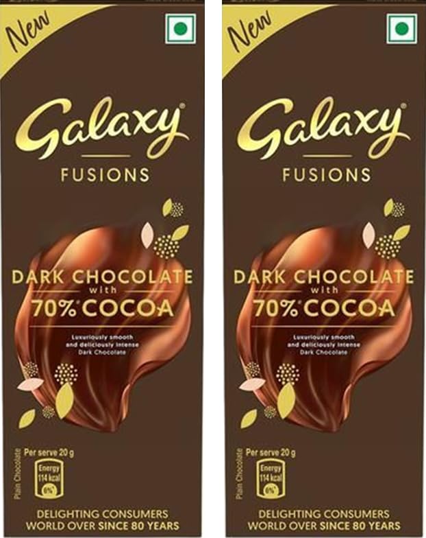Galaxy Fusions Dark Chocolate With 70% Cocoa 110g (Pack Of 2) - HUMARABAZAR (B0CS3JCQC5) Amazon Price History, Amazon Price Tracker