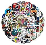 50 pcs Iconic Psychadelic Rock Collective Sticker Pack