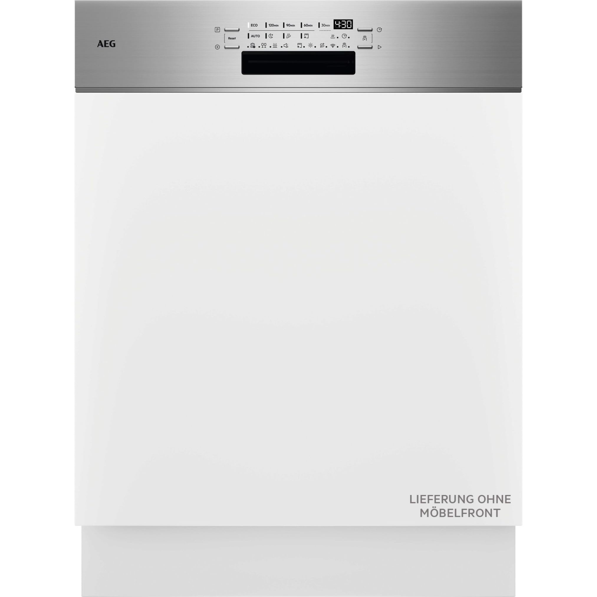 Teilintegrierter AEG 8000 Geschirrspüler, 60cm, smarte WiFi Spülmaschine, vielseitige Körbe & sichere Glasreinigung, ComfortLift Hebefunktion, ZoneClean, 40 dB, nur 8,4L Wasserverbrauch, GT8200B4SCM