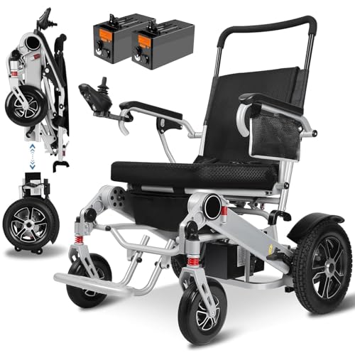 Tripaide 700W Motor - 48KM (Nur 13KG) Leicht Teilbarer Elektrorollstuhl mit 52cm Sitzbreite Rollstuhl Abdeckung Rucksack, All Terrain Faltbar Rollstuhl Elektrisch Tragfähigkeit 150KG Tripaide 700W Motor - 48KM (Nur 13KG) Leicht Teilbarer Elektrorollstuhl mit 52cm Sitzbreite Rollstuhl Abdeckung Rucksack, All Terrain Faltbar Rollstuhl Elektrisch Tragfähigkeit 150KG