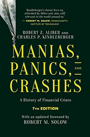 Book cover Manias, Panics, and Crashes: A History of Financial Crises, Seventh Edition