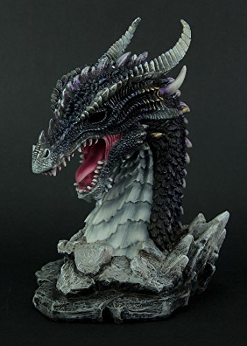 Estatua de Dragón Obsidiana con Luces LED miniatura 3