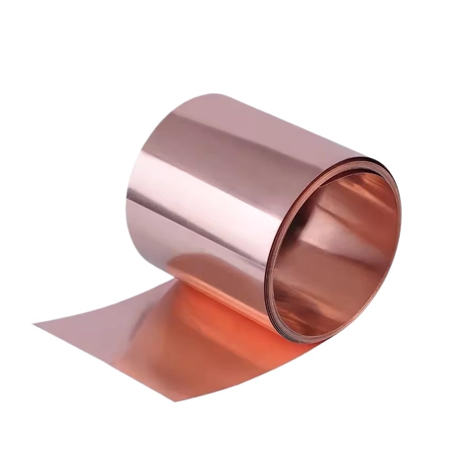 Kupferblechrolle, 99% Pure Cu Metal Sheet Foil Plate Thickness 0.1-8mm Length 50-5000mm Multiple Sizes(0.3x150x150mm)