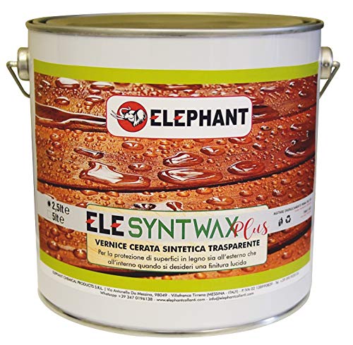 Synt Bezbarwny rozpuszczalnikowy syntetyczny lakier woskowy do drewna ELE SYNWAX PRO (2,5 lt)