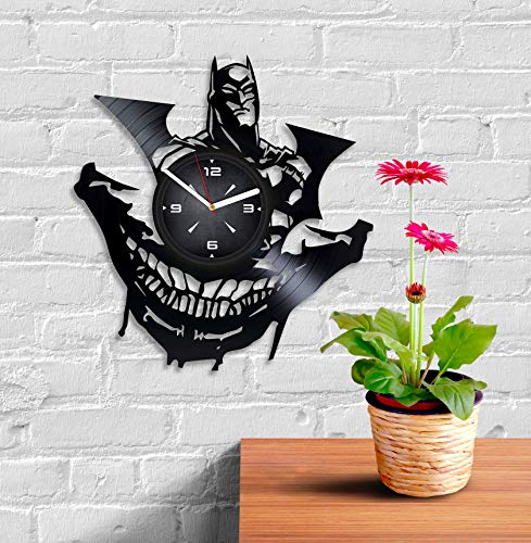 Batman Arkham City Vinyl Record Wall Clock. Decor For Bedroom, Living Room, Kids Room. Gift For Him Or Her. Christmas, Birthday, Holiday, Housewarming Present. #TOP1