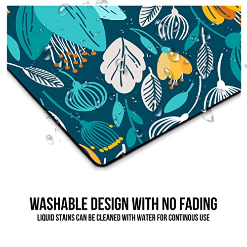 Image of Paper Plane Design Floral Design Printed Anti Skid Non Slip Rubber Mouse Pad of Computers. Size - 9 x 7 inches.d111