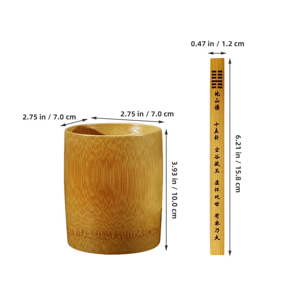 Abaodam 1 Set Chinese Divination Sticks Set for Fortune Telling Bamboo Hexagram Sticks Divination Game Prop