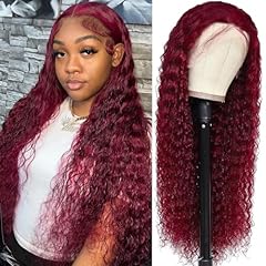 13x4-burgunday deep wave wig