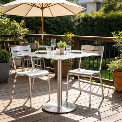 Table d'appoint de canapé en métal de qualité supérieure avec base ultra stable