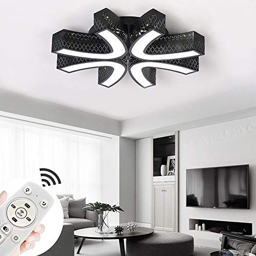Miwooho - Lámpara de techo LED, 36 W, 48 W, 64 W, 78 W, 110 W, regulable, para salón, dormitorio, pared, salón [clase energética A + +]