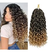 Vomella 8 Packs 14 Inch Curly Crochet Hair for Black Women Short Water Wave GoGo Curl Crochet Hai...