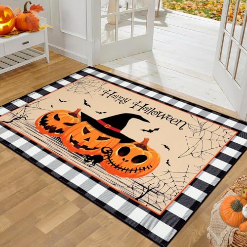 32 x48 Pauwer Halloween Pumpkin Door Mat 9.99 + Free Shipping w/ Prime or on 35+ + 40% Off Code PAUWERRUG - image 1
