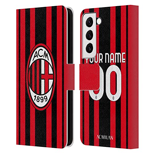 Coque portefeuille AC Milan Samsung S22 pour ranger cartes et billets