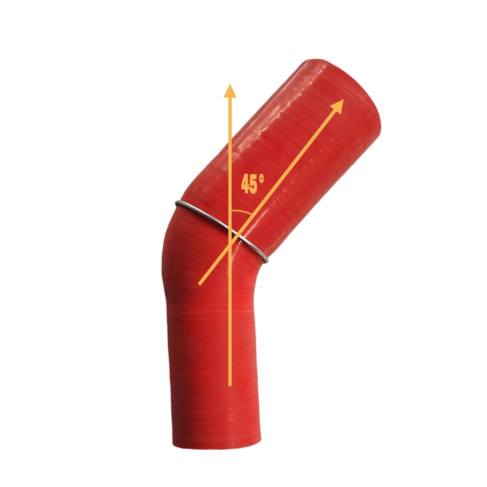 manguera gasolina Conector de manguera trenzada de silicona universal de 45° para intercooler de coche, turbo, tubo de admisión, diámetro interior de 16 mm a 150 mm Manguito Turbo(ID100-130mm)
