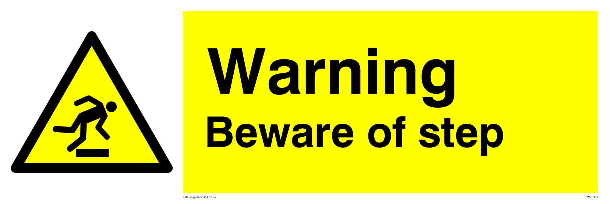 Warning Beware Of Step Sign - 300x100mm - L31