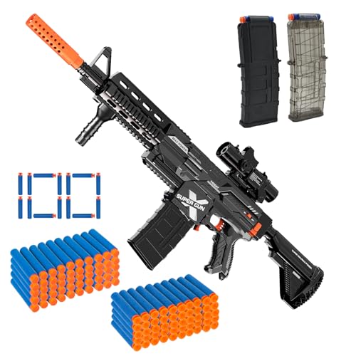 Toy Gun for Guns Dart, Foam Blasters Guns Electric Sniper Toy Guns Soft Bullets Soft Bullets for Boys with 100 Toy Sniper Darts for Kids Years Old