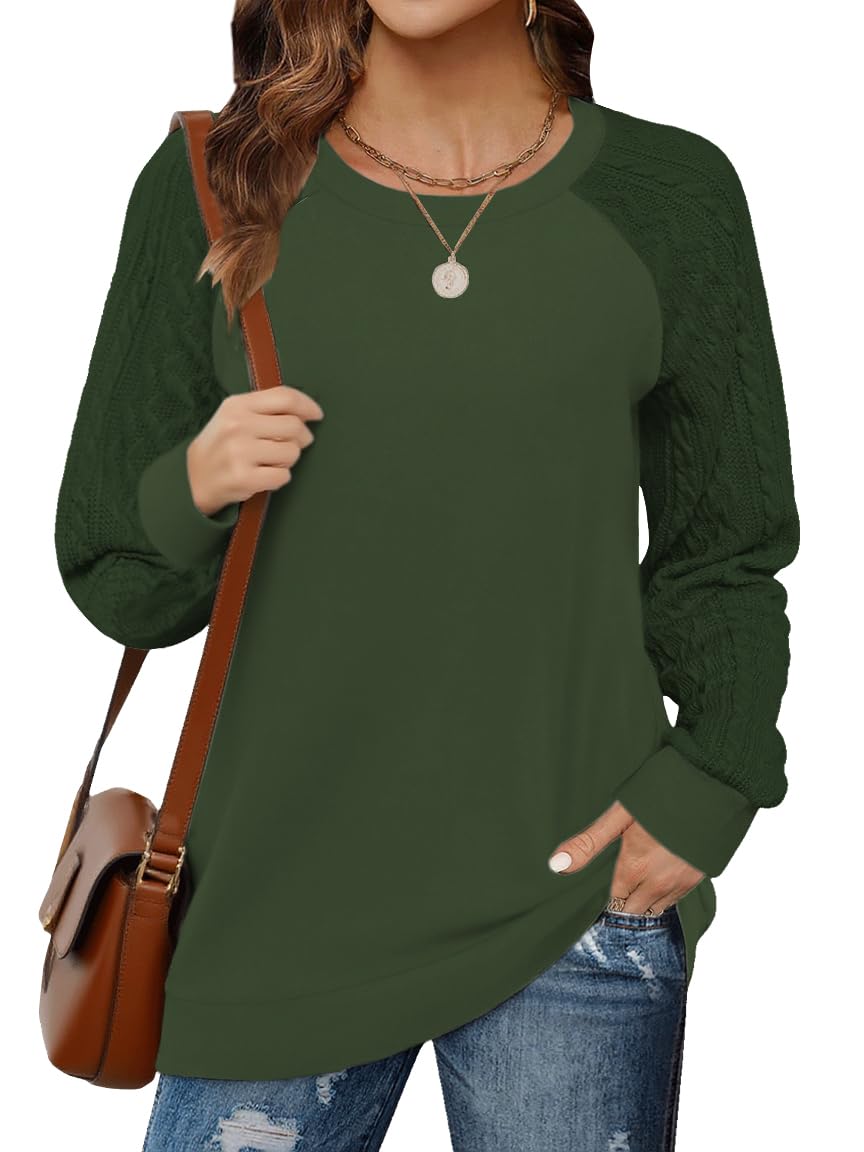 Cuptacc Pull Femme Chic Et Elegant Sweat Haut Thermique Femme Manches Longues Col Rond Automne Hiver