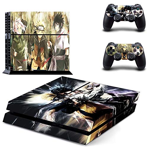 Homie Store PS4 Pro Skin - Ps4 Skins - Ps4 Slim Sticker - Anime Naruto PS4 Skin Sticker Decal Vinyl for Sony PS4 Playstation 4 Console and 2 Controllers PS4 Skin Sticker