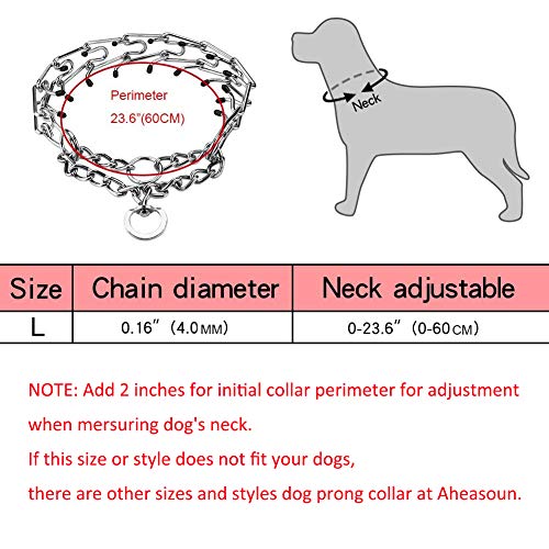 Aheasoun HD13 Prong Collars For Dogs thumb #2