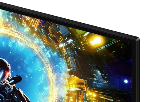 Image of Samsung 32 inch Odyssey OLED G7 Gaming Monitor (Smartchoice) UHD, 4K 165Hz / FHD 330 Hz, 0.03ms(GTG), FreeSync Premium Pro, G-Sync, DP, HDMI, Height-Tilt-Swivel-Pivot, Wall Mount, (LS32HG730SWXXL, Black)