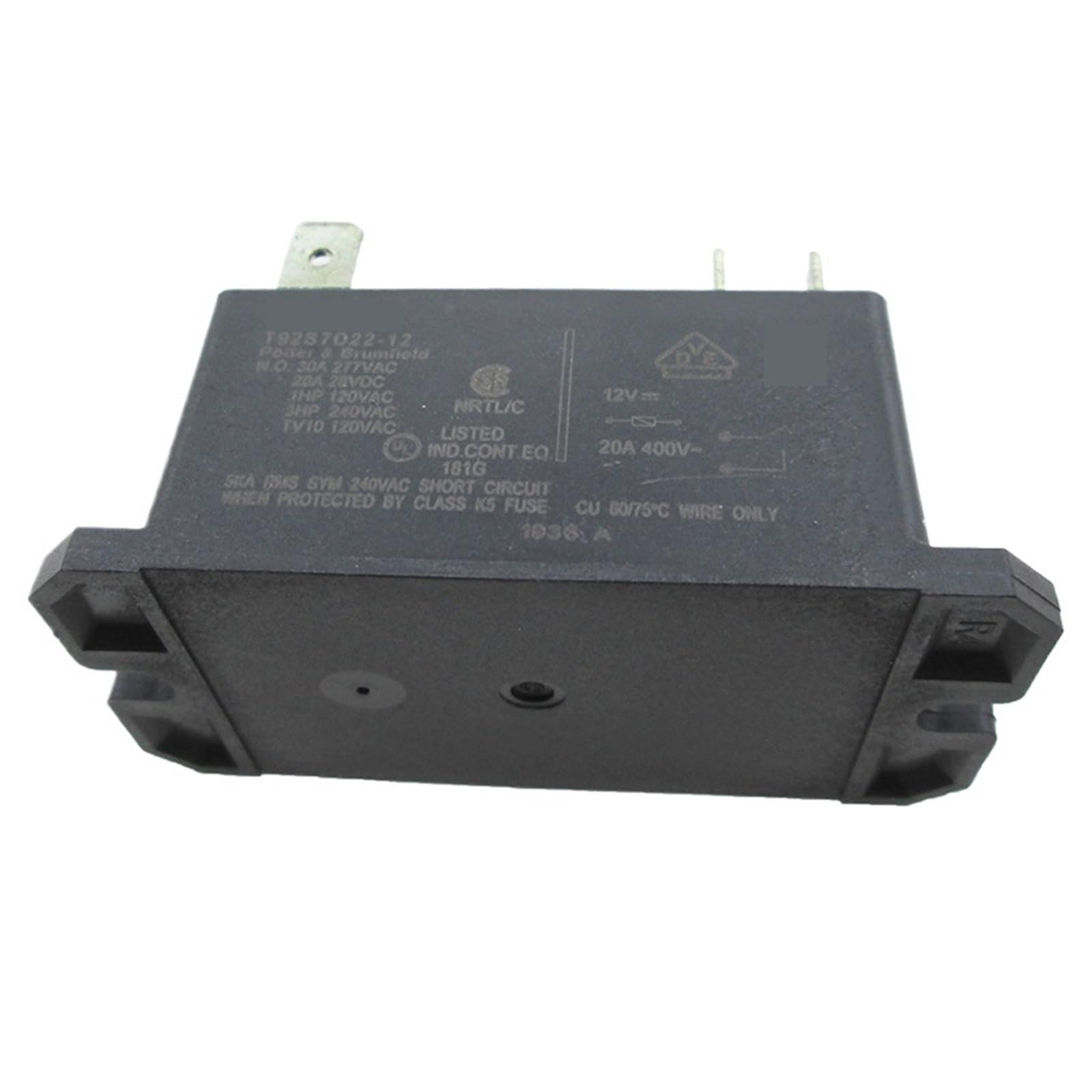 Relais T92S7D22-12V haute performance pour commutation stable 2pcs - 3