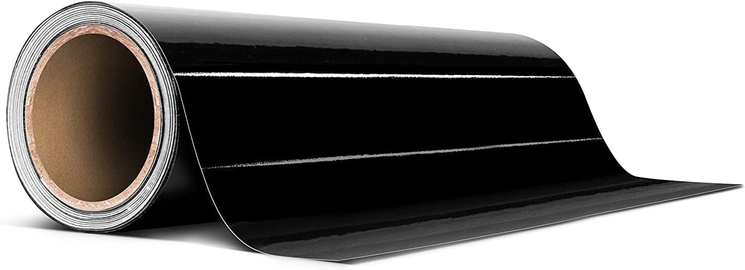 VViViD Black Gloss Air-Release Adhesive Vinyl Tape Roll (17.75 Inch x 20ft)