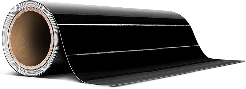 Fita adesiva de vinil preta brilhante VViViD com Air Release para pinstriping e chrome delete – 45,09 cm x 6,10 m
