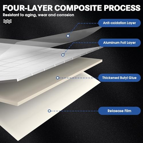 Image of Waterproof Tape for Pipe & Roof Leakage | Aluminium Foil Butyl Rubber Seal Tape | Super Strong Adhesive for Crack, Tank & Surface Repair-silver 4 inch /10cm Wide and 5 Meter long