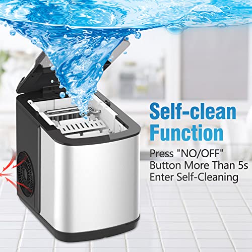 Fabricadora de hielo de acero inoxidable VECYS 1.5 litros miniatura 4