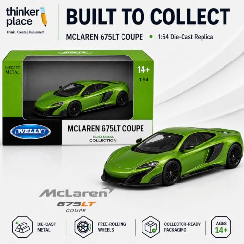 Image of MCLAREN 675LT Coupe Welly 1:64 Scale Die-Cast Metal Car