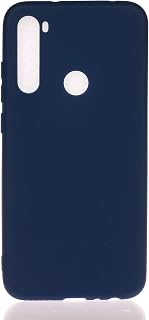 Everainy Funda Compatible para Xiaomi Redmi Note 8T Silicona Parachoque Color sólido Carcasa Cover Bumper Ultrafina Suave Goma Delgado Case Caso Caucho Antigolpes (Azul)