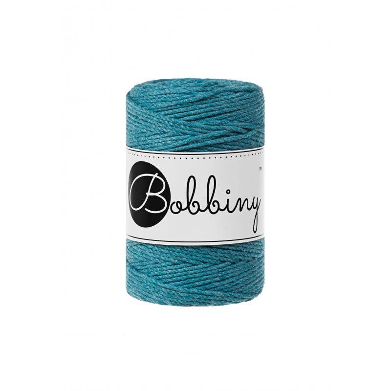 Bobbiny Corde Macramé Torsadée Baby 1,5mm (Teal) 100m