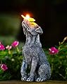 Goodeco Dog Statue with Solar Butterfly - Ideal Gifts for Dad, Mom or Birthdays, Beautifully Crafted Outdoor Decorations to Wow Your Guests