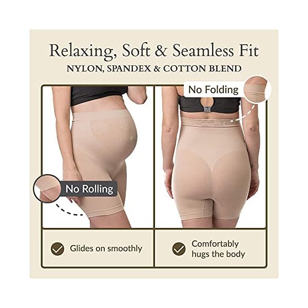 Belevation Frauen Schwangerschafts-Shapewear Mitte Oberschenkel Pettipant – Bild 4
