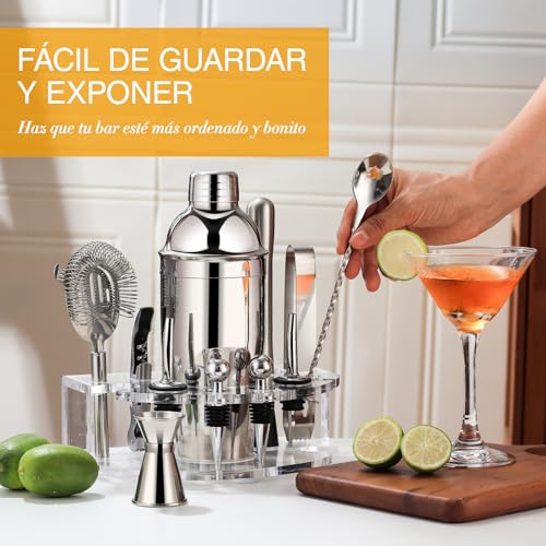 Juego de coctelera kit profesional para bar con 12 piezas de accesorios 4